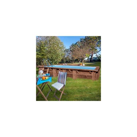 Removable Wooden Pool Gre Sunbay Rectangular Handle X X Grupo