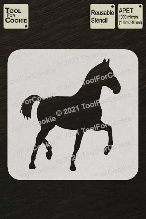 Horse Stencil - Etsy | Horse stencil, Stencils, Cookie stencils