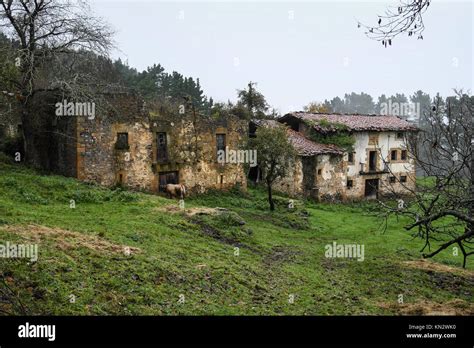 Abandoned Homesteads In The Basque Countryside Stock Photo Alamy