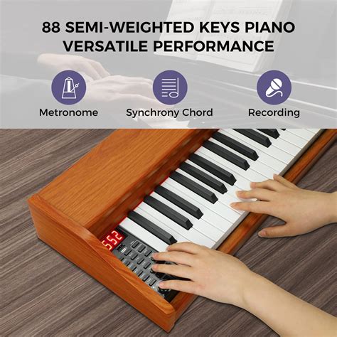 Snapklik Asmuse Key Digital Piano Full Size Semi Weighted