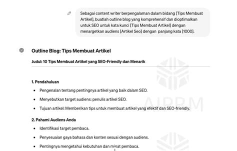 6 Prompt Ai Untuk Membuat Artikel Yang Berkualitas