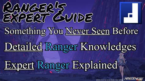 Pso2ngs Ranger Expert Guide For Expert Ranger Players Youtube