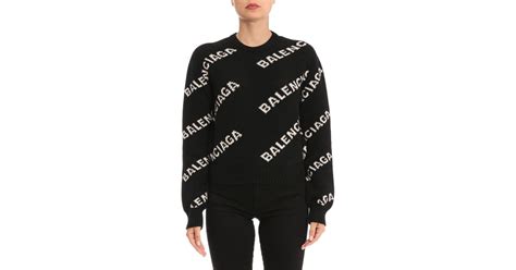 Balenciaga Sweater Women In Black Lyst