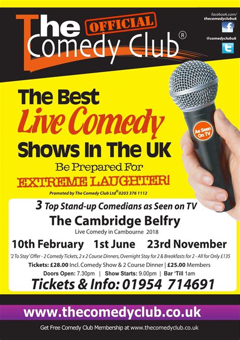 Comedy Night Cambourne Information