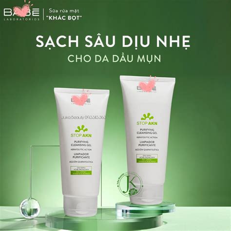 Sữa Rửa Mặt Dạng Gel Cho Da Dầu Mụn Laboratorios Babe Stop Akn Purifyi