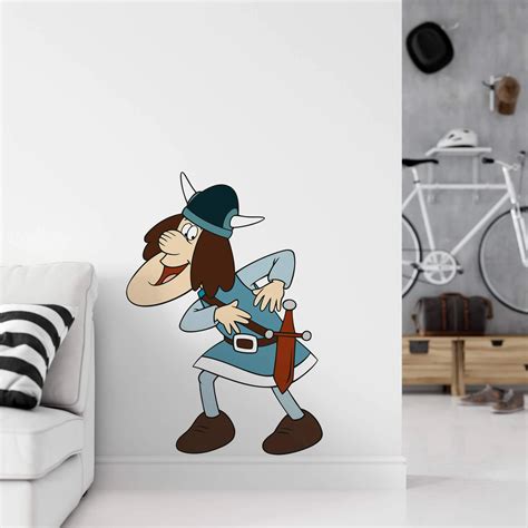 Muursticker Wickie En De Viking Tjure Wall Art Nl