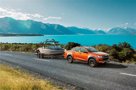 Isuzu D MAX 21MY Towing The Line With Boat 4x4 X TERRAIN Volcanic Amber