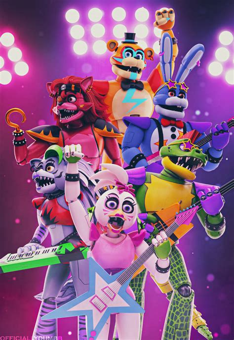 Fnaf Sb Glamrock Poster By Officiallydumbb On Deviantart