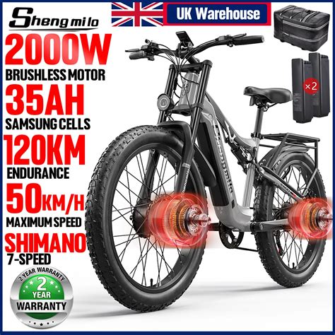 Eu Warehouse Shengmilo S Inch Electric Adult Bike W Motor Men