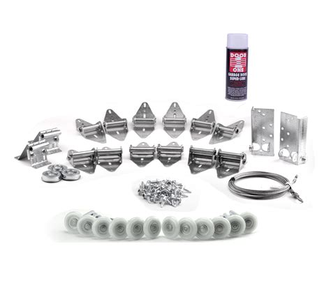 Garage Door Hardware Kit, Single Car 8' Tall Door - Garage Door Stuff