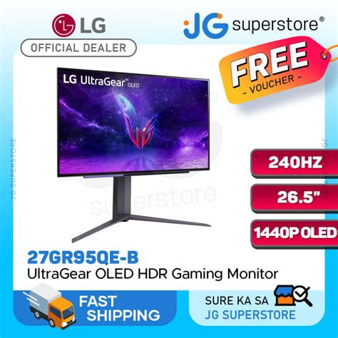 LG 27GR95QE B 27 UltraGear OLED 240Hz 1440p QHD HDR Gaming Monitor