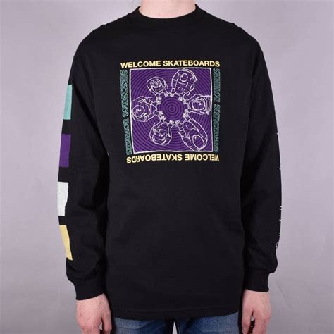 Welcome Skateboards Seance Longsleeve T Shirt Black Skate Clothing From Native Skate Store Uk