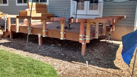 Free Building Plan And Tutorial Space Saving Built In Deck Benches And