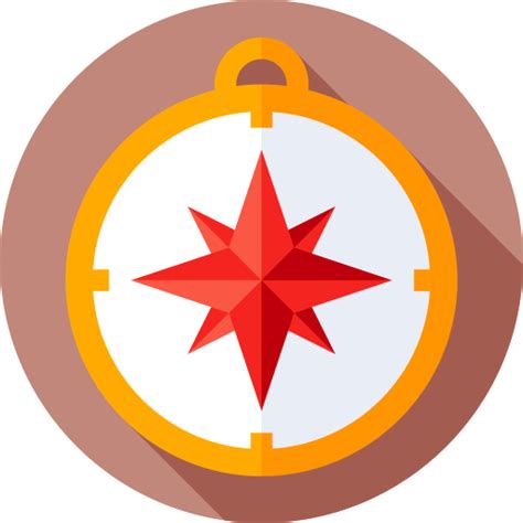 Compass Flat Circular Flat Icon