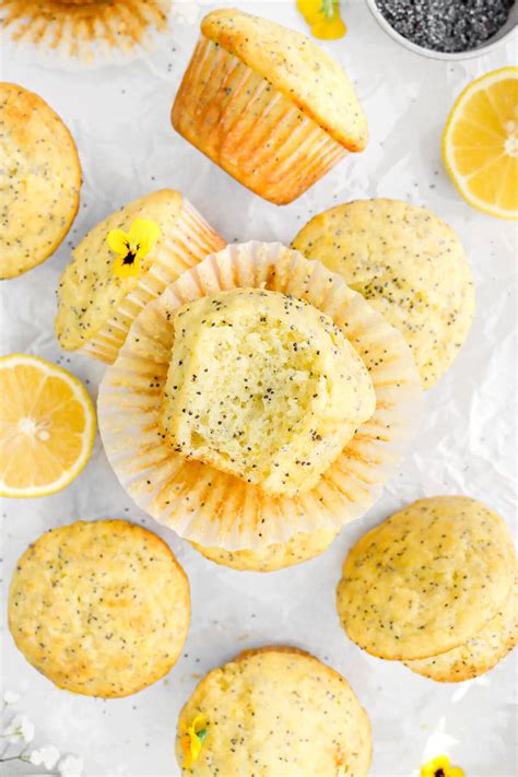 Bakery Style Lemon Poppy Seed Muffins Bakers Table