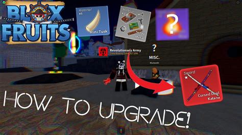 How To Upgrade Dual Cursed Katana Blox Fruits 173 Youtube