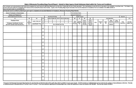 Free Payroll Report Templates Excel Word Templatelab