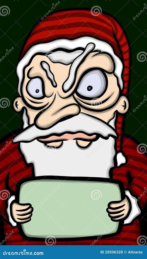 Bad Santa Claus Stock Illustration Illustration Of Empty 20506320