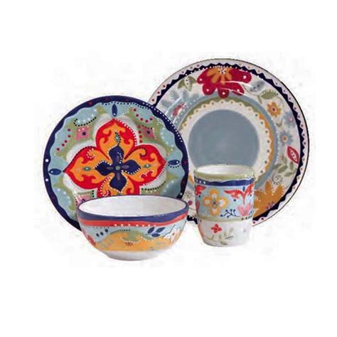 Gibson Elite Fiore Olivetti Piece Dinnerware Set Walmart