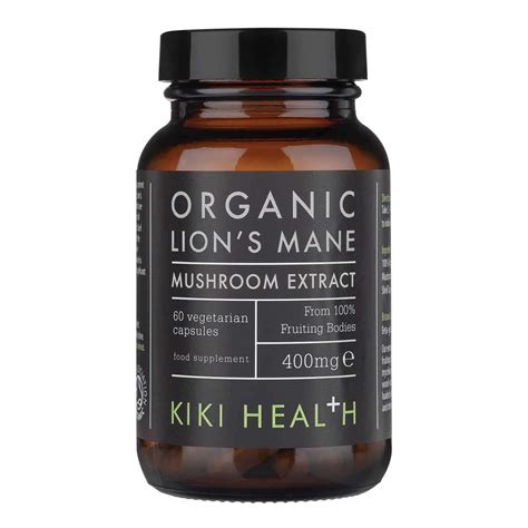 Kiki Health Organic Lion S Mane 400mg 60 Veg Capsules FitAndHealthy Ro