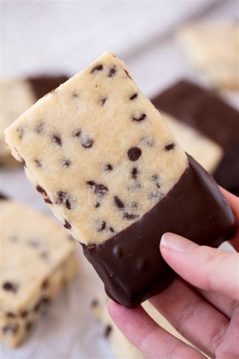 Chocolate Chip Shortbread Cookies