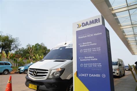 Di Stasiun Kereta Cepat Halim Sudah Tersedia Angkutan Damri Dari Dan Ke