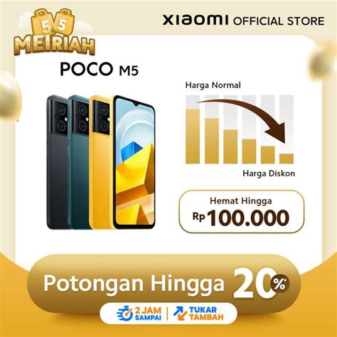 Jual Xiaomi Official Poco M5 464gb 4128gb Helio G99 50mp Ai