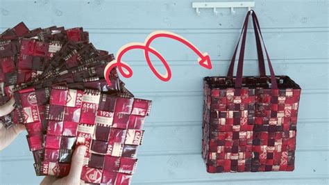 How To Make A Bag From Coffee Bags Upcycling Plastic Coffee Bags