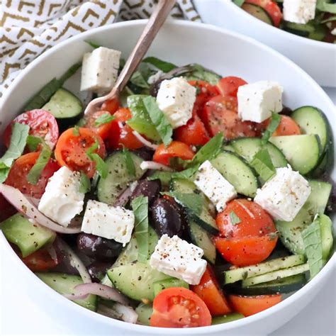 Cucumber Tomato Feta Salad