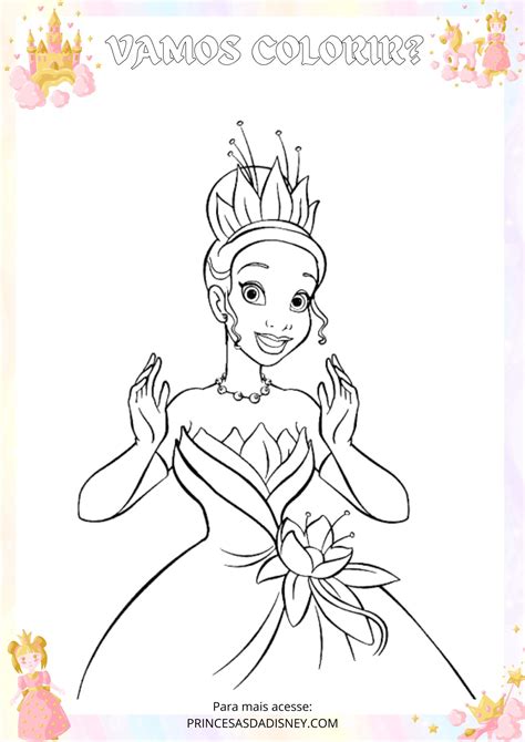 9 Desenhos Da Tiana Para Colorir E Imprimir