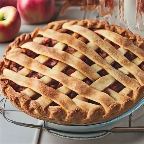 Delicious Apple Pie With Lattice Crust On Craiyon