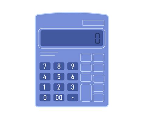 Simple Calculator Vector Design Isolated On White Background Design