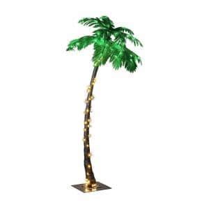 Lightshare Ft Plus Ft Pre Lit Led Palm Tree Artificial Christmas