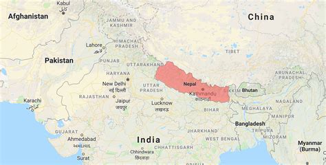 Map Of Nepal In Asia - Get Latest Map Update