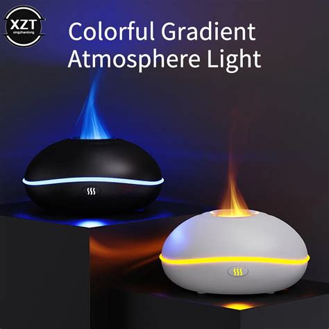 Ml Flame Aroma Diffuser Simulation Flame Air Humidifier Essential