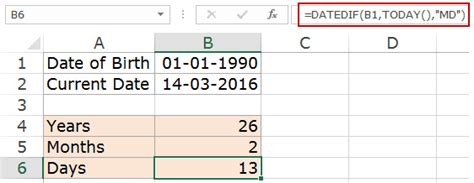 How To Calculate Age In Excel Using Formulas Free Calculator Template