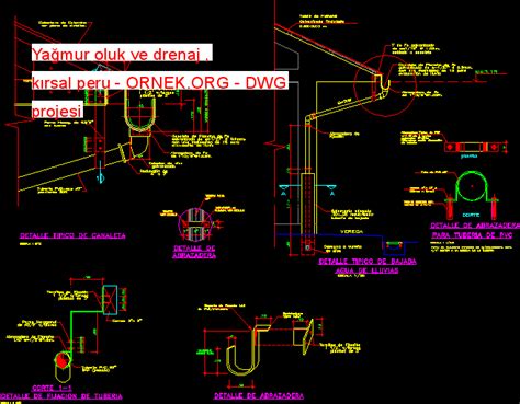 Ya Mur Oluk Ve Drenaj K Rsal Peru Dwg Projesi Autocad Projeler