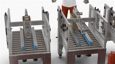 Automatic Cartons Packaging And Palletizing Machine 3d Model Cgtrader