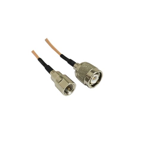 Tnc Male Straight To Mcx Male Right Angle Coax Cable Ac Cab Tncm Mcxr