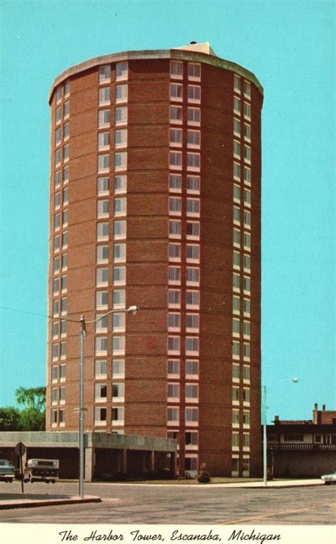 Michigan S Past On Twitter Postcard Of The Harbor Tower Apartments In