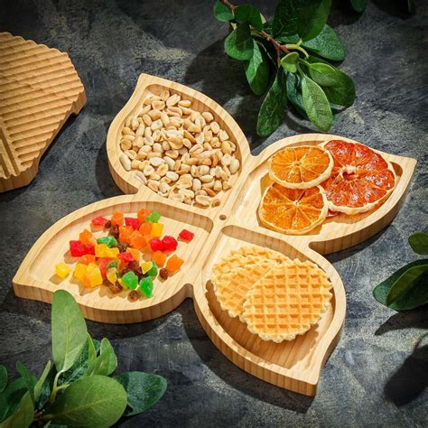 Менажница бамбук, 28x28x1.7 см, 4 секции, Y4-6966 в Твери: цены, фото ...