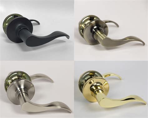 Classic Reversible Interior Door Lever Set Wave Shape Toronto Door Hardware Door Levers And