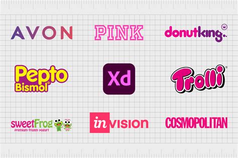 Famous Pink Logos Daring Companies With Pink Logos