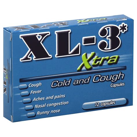 Xl 3 Xl 3 Cold And Cough Xtra Capsules 12 Capsules