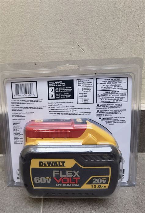 DeWalt DCB612 FLEXVOLT 20v 60 Volt MAX Lithium Ion 12 0Ah Battery New