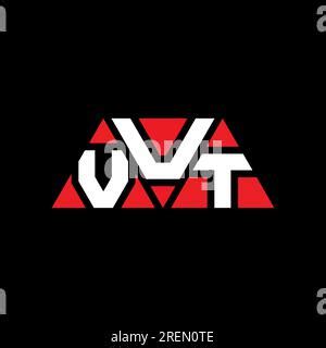 VUT triangle letter logo design with triangle shape. VUT triangle logo design monogram. VUT ...