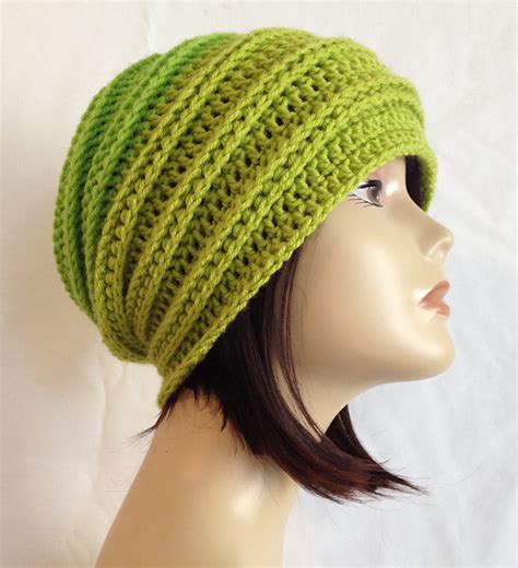 Ravelry Double Ribbed Slouch Beanie Pattern By Jennifer Fine