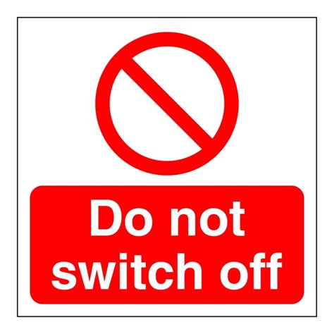 switch  sign   adhesive aston safety signs