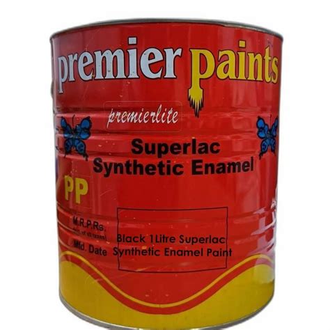 Premier Paints Black Litre Superlac Synthetic Enamel Paint At Rs