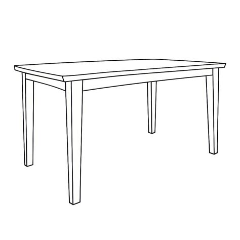 Dining Table Line Drawing Images Free Photos Png Stickers